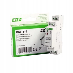 Czujnik kolejności i zaniku fazy F&F CZF-316