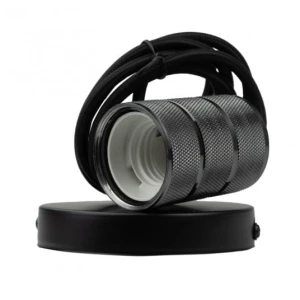 Oprawa sufitowa wisząca 2m E27 OSW-1 Czarny połysk