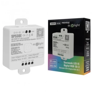 Sterownik LED IC Digital RGB SD-3 WiFi&Bluetooth/RF, z funkcja muzyczną, 12A DC5-24V 5V<60W 12V<144W