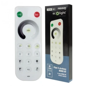 Pilot 4-strefowy MONO RF do sterownika LED IC Digital SD-1, RF