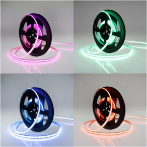 Taśma LED COB 810 RGB 12V 5m 15W/m IP20 – 810 diod/m, ściemnialna, 10mm, multikolor