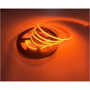 Taśma LED COB 480 pomarańczowa 12V 5m 9W/m IP20 – 480 diod/m, ściemnialna, 8mm