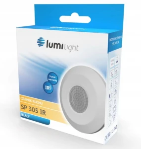 CZUJNIK RUCHU SUFITOWY NADTYNKOWY 360° BIAŁY SP305