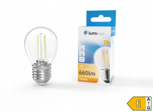 Żarówka LED E27 5W filament /ciepła/