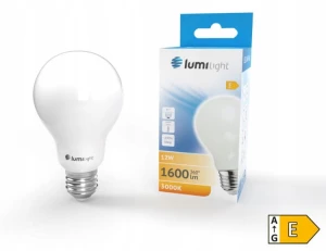 ŻARÓWKA LED A60 E27 12W 1600LM 360ST. MILK CIEPŁA