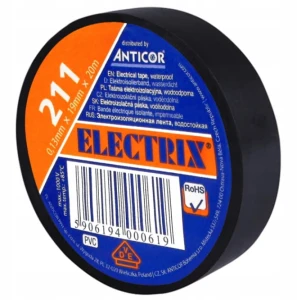 Taśma IZOLACYJNA IZOLACJA PCV 19MM/20M CZARNA