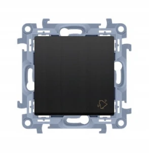 SIMON 10 przycisk "dzwonek" modułowy czarny mat