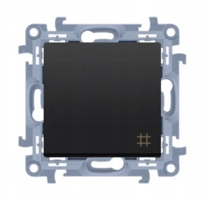 SIMON 10 łącznik krzyżowy modułowy czarny mat