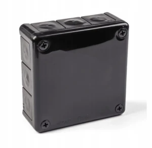 PUSZKA NATYNKOWA HERMETYCZNA IP55 98x98x42 CZARNA