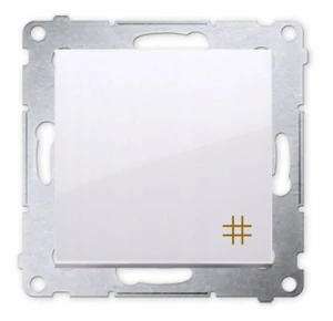 SIMON 54 łącznik krzyżowy biały DW7.01/11