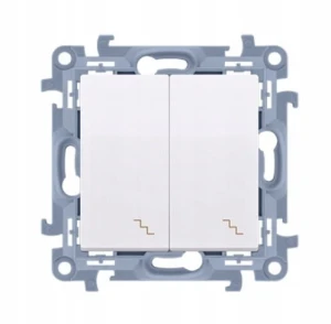 SIMON 10 ŁĄCZNIK SCHODOWY PODWÓJNY BIAŁY