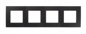 POLMARK ROSA Ramka poczwórna R-4Q.CZ czarny mat
