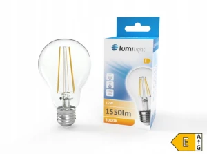 Żarówka LED E27 12W filament retro CIEPŁA