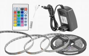 *ZESTAW* Taśma LED RGB IP65 5m + zasilacz + pilot