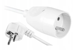 PRZEDŁUŻACZ SIECIOWY Z UZIEMIENIEM 1 GNIAZDO 1,5M