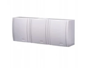 GNIAZDO POTRÓJNE HERMETYCZNE NATYNKOWE IP54 BIAŁE