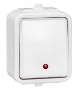 ŁĄCZNIK POJEDYNCZY Z PODŚ. LED BIAŁY SCHNEIDER