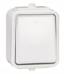 ŁĄCZNIK POJEDYNCZY IP44 SCHNEIDER ELECTRIC BIAŁY