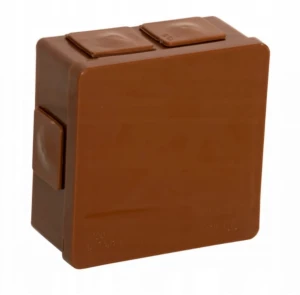 PUSZKA NATYNKOWA HERMETYCZNA IP55 86x86x40 BRĄZ