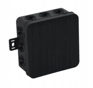 PUSZKA NATYNKOWA HERMETYCZNA IP54 75x75x41 CZARNA