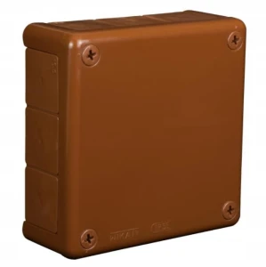 PUSZKA NATYNKOWA HERMETYCZNA IP55 118x118 BRĄZOWA