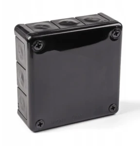 PUSZKA NATYNKOWA HERMETYCZNA IP55 118x118 CZARNA