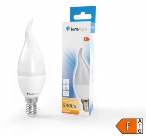 ŻARÓWKA LED E14 6W 520LM ŚWIECZKA PŁOMYK B. CIEPŁA