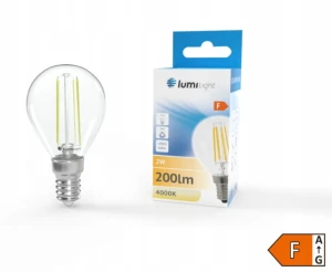 Żarówka LED E14 2W filament Edison NEUTRALNA