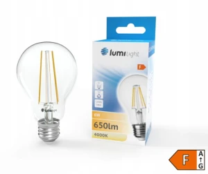 Żarówka LED E27 6W filament retro NEUTRALNA