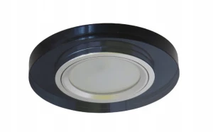 OPRAWA HALOGENOWA INGLESS OKRĄGŁY CZARNY GLASS