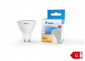 ŻARÓWKA LED GU10 1,2W BARWA CIEPŁA 100LM JDR AL+PC