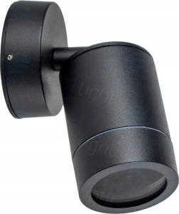 ELDO OPRAWA KINKIET KOR1 OKRĄGŁY CZARNY, ALUMINIUM