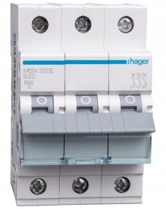 WYŁĄCZNIK NADPRĄDOWY B20 1P MBN320E HAGER