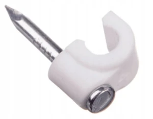 Uchwyt kablowy z gwoździem Pawbol 7mm 100 sztuk