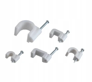 Uchwyt kablowy z gwoździem Pawbol 4mm 100 sztuk