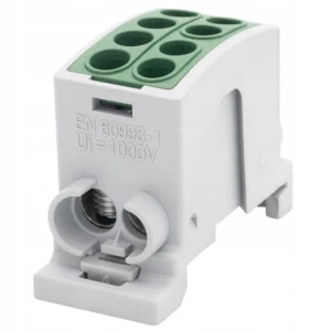 Zacisk na szynę TH HLK 100A-2 F2.0358 ZIELONY