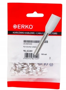 Końcówka tulejkowa RADPOL 0,5mm2/8mm 100szt.