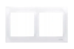 SIMON 54 Ramka podwójna biała DR2/11